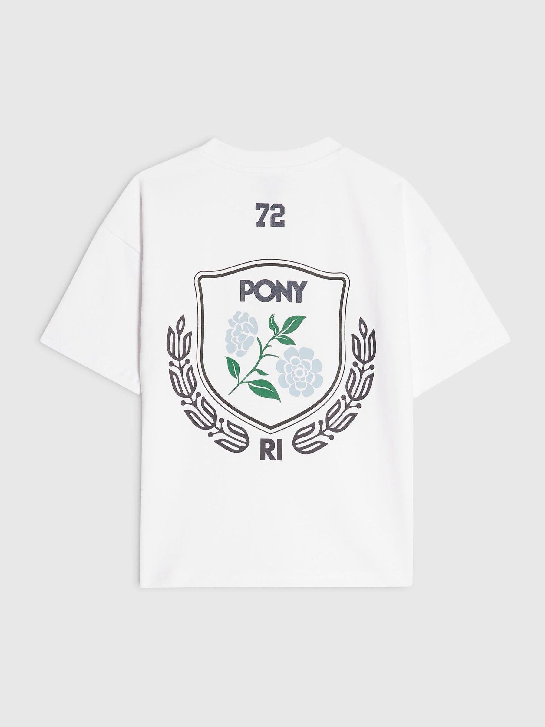 Dsiney Kidz - River Island White Oversized Pony Crest T-Shirt image 1