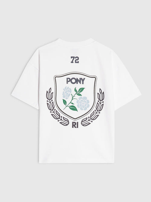 Dsiney Kidz - River Island White Oversized Pony Crest T-Shirt image 1