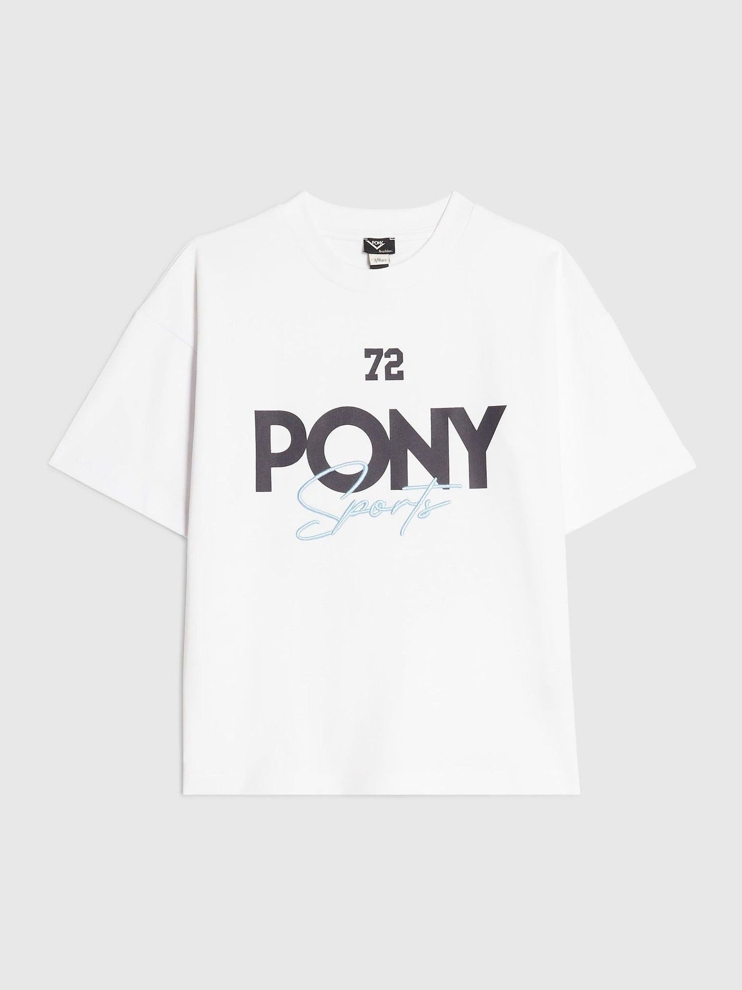 Dsiney Kidz - River Island White Oversized Pony Crest T-Shirt image 2