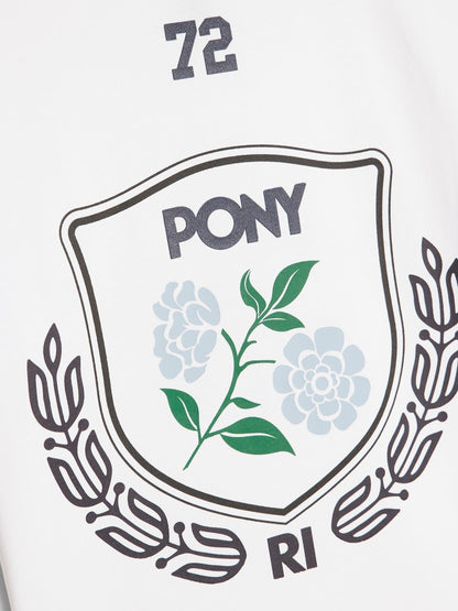 Dsiney Kidz - River Island White Oversized Pony Crest T-Shirt image 4