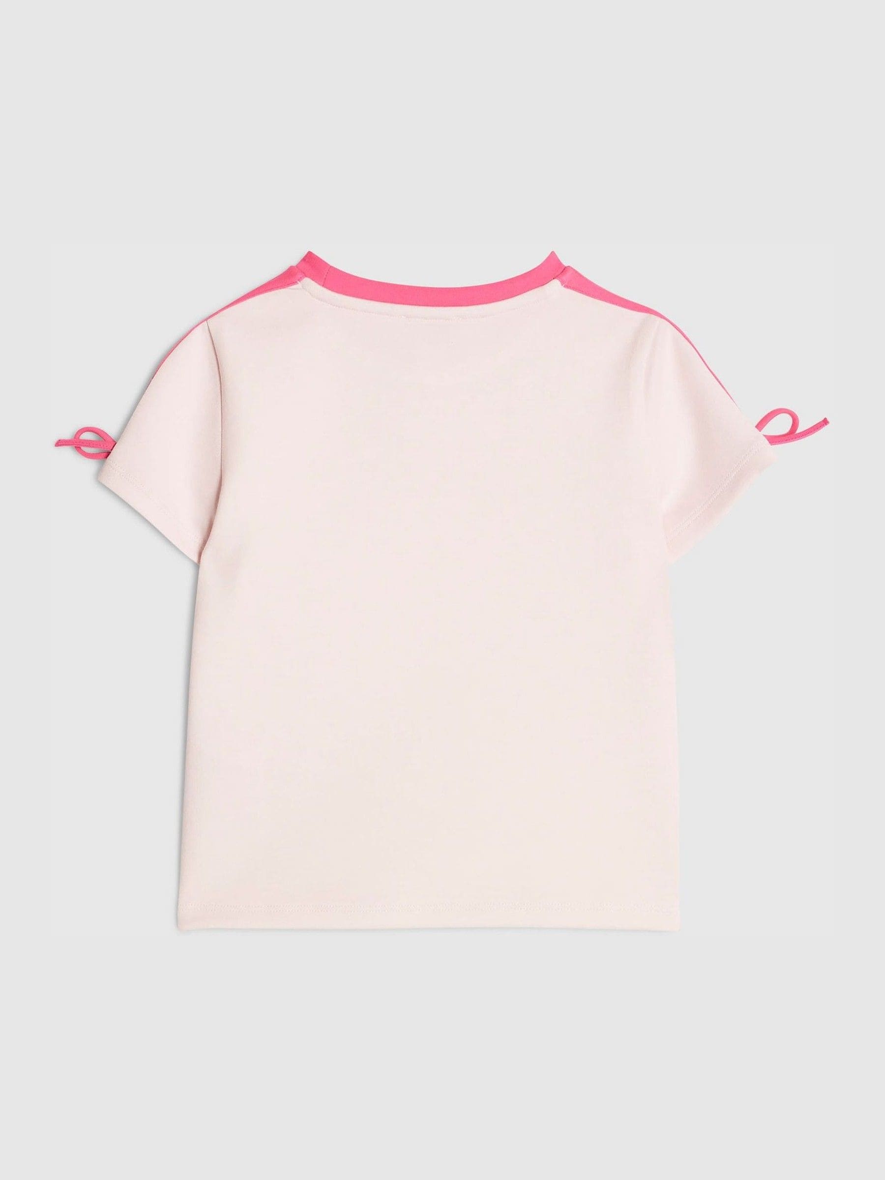 Dsiney Kidz - River Island Pink Premium Clean Bow Baby T-Shirt image 2