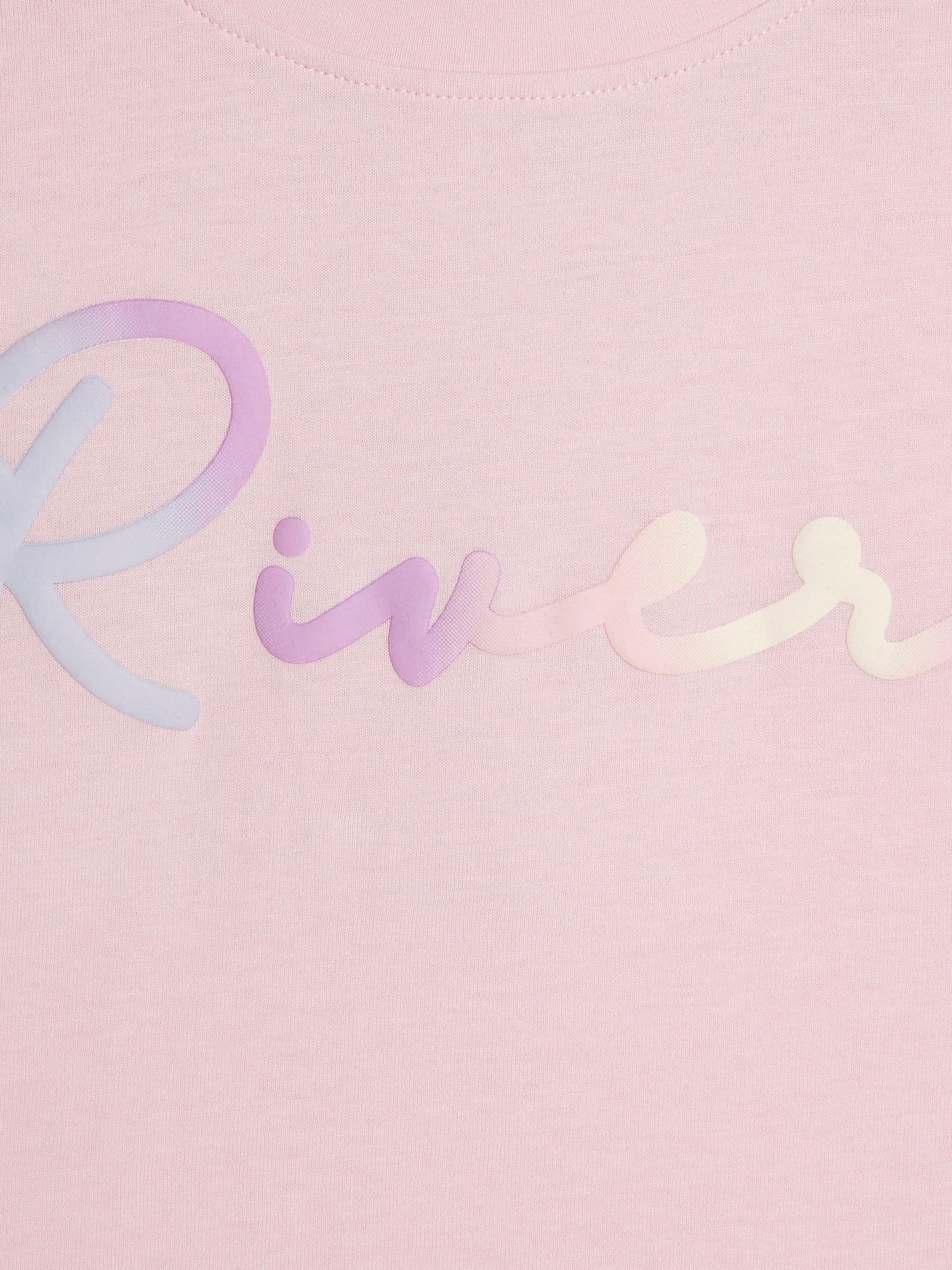 Dsiney Kidz - River Island Pink River Logo Crop T-Shirts  2 Pack image 4
