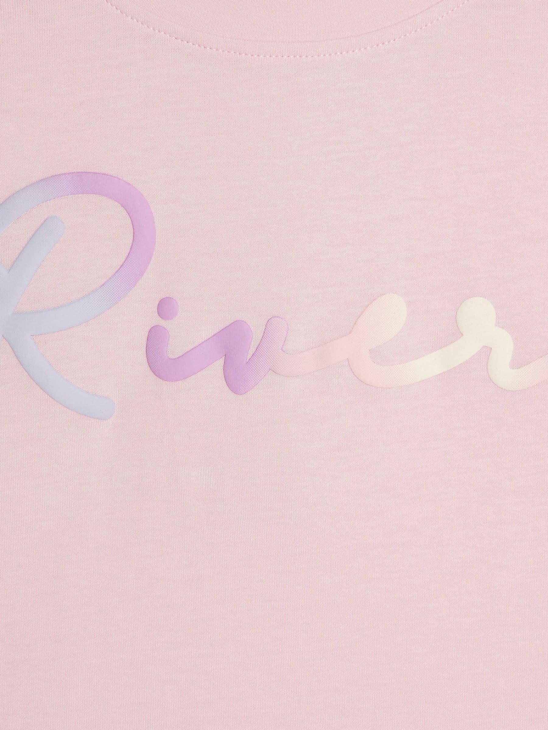 Dsiney Kidz - River Island Pink River Logo Crop T-Shirts  2 Pack image 4