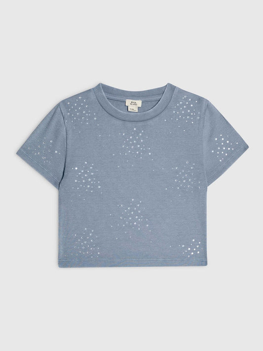 Dsiney Kidz - River Island Blue Hotfix Baby T-Shirt image 1