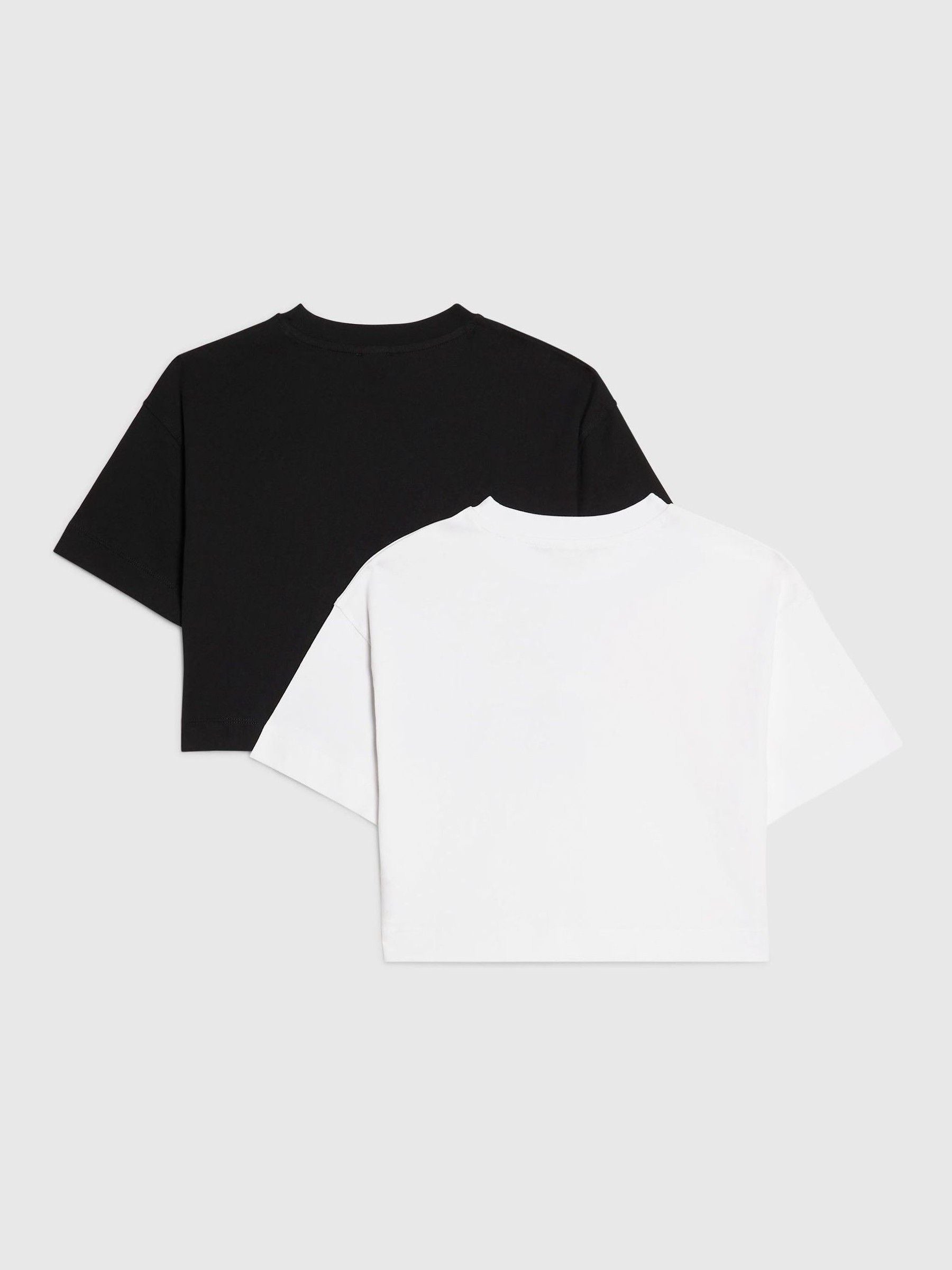 Dsiney Kidz - River Island Black River Logo Crop T-Shirts 2 Pack image 2