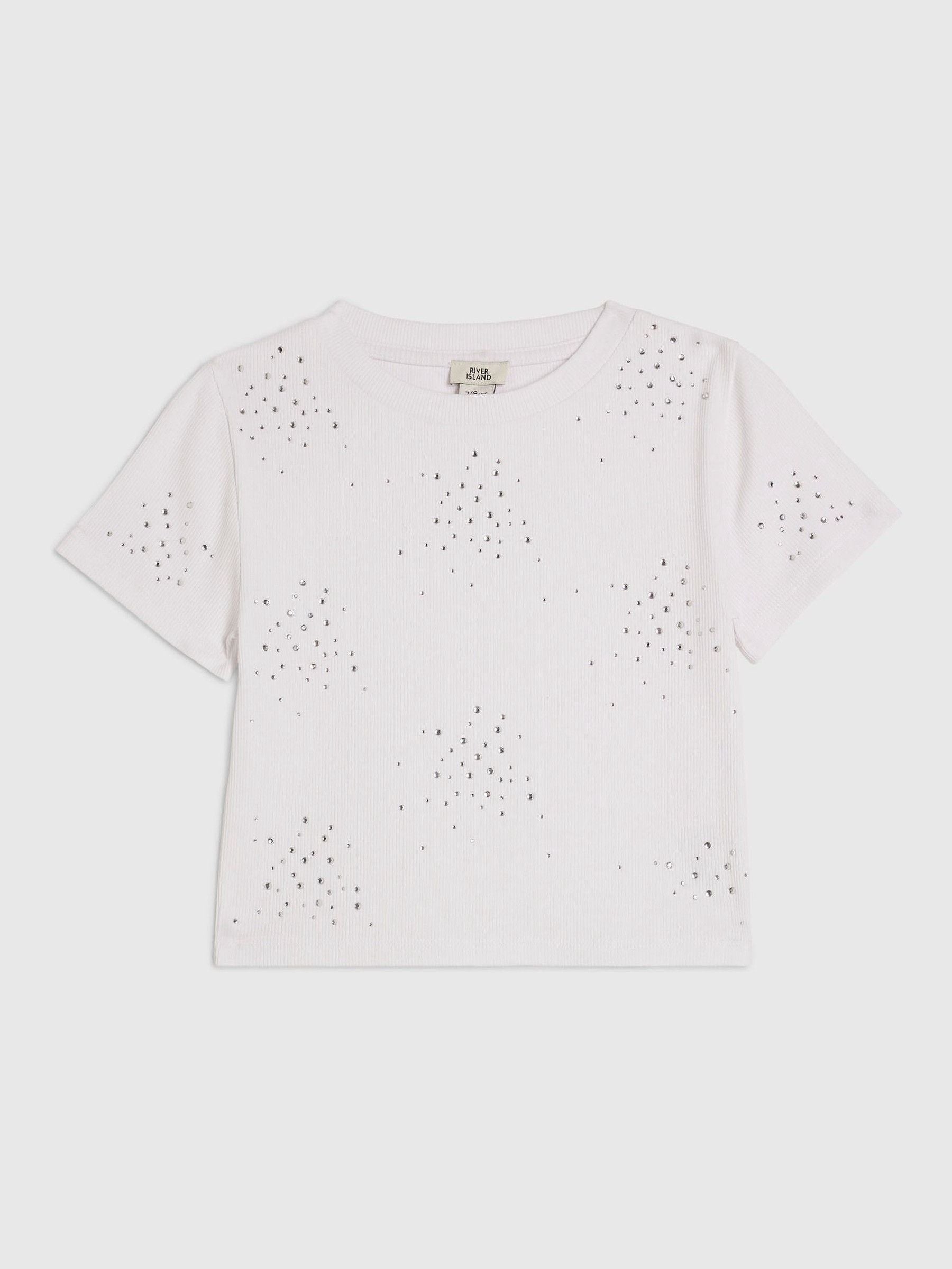 Dsiney Kidz - River Island White Hotfix Baby T-Shirt image 1