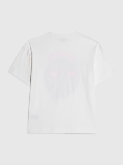 Dsiney Kidz - River Island White Leopard Smiley T-Shirt image 2
