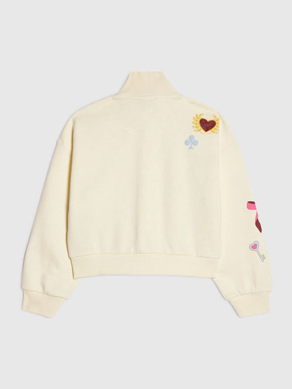 Dsiney Kidz - River Island Cream Icon Zip Through Sweatshirt image 2