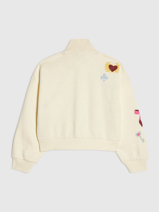 Dsiney Kidz - River Island Cream Icon Zip Through Sweatshirt image 2