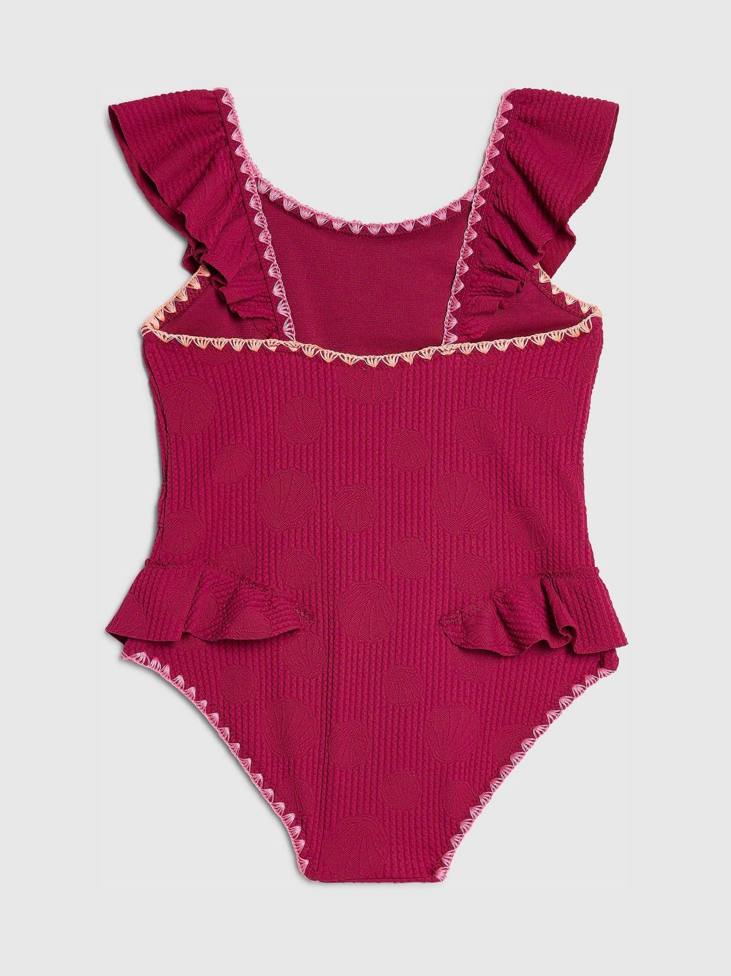 Dsiney Kidz - River Island Red Shell Texture Belt Swimsuit image 2