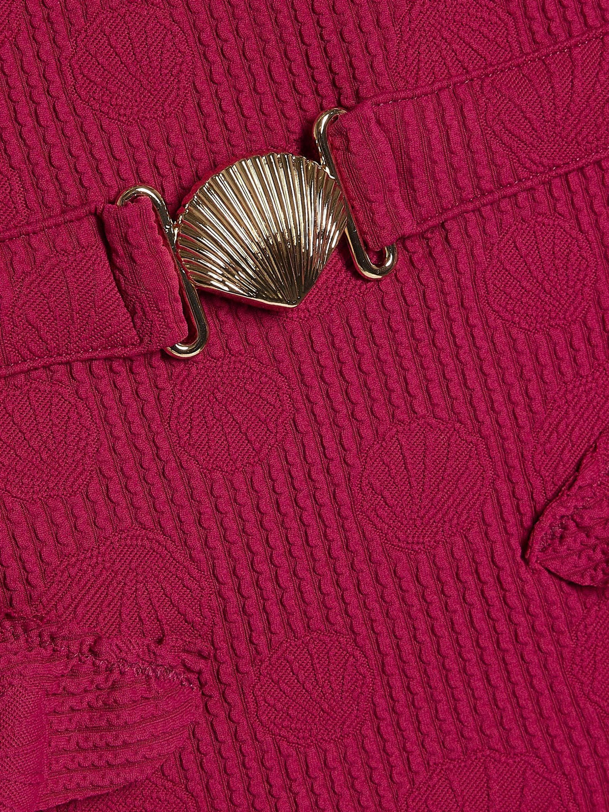 Dsiney Kidz - River Island Red Shell Texture Belt Swimsuit image 3