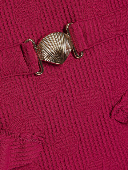 Dsiney Kidz - River Island Red Shell Texture Belt Swimsuit image 3