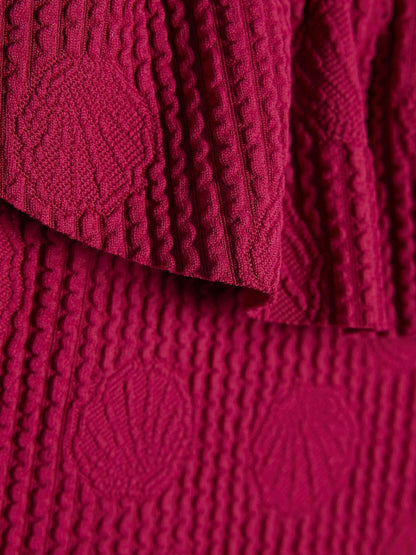 Dsiney Kidz - River Island Red Shell Texture Belt Swimsuit image 4