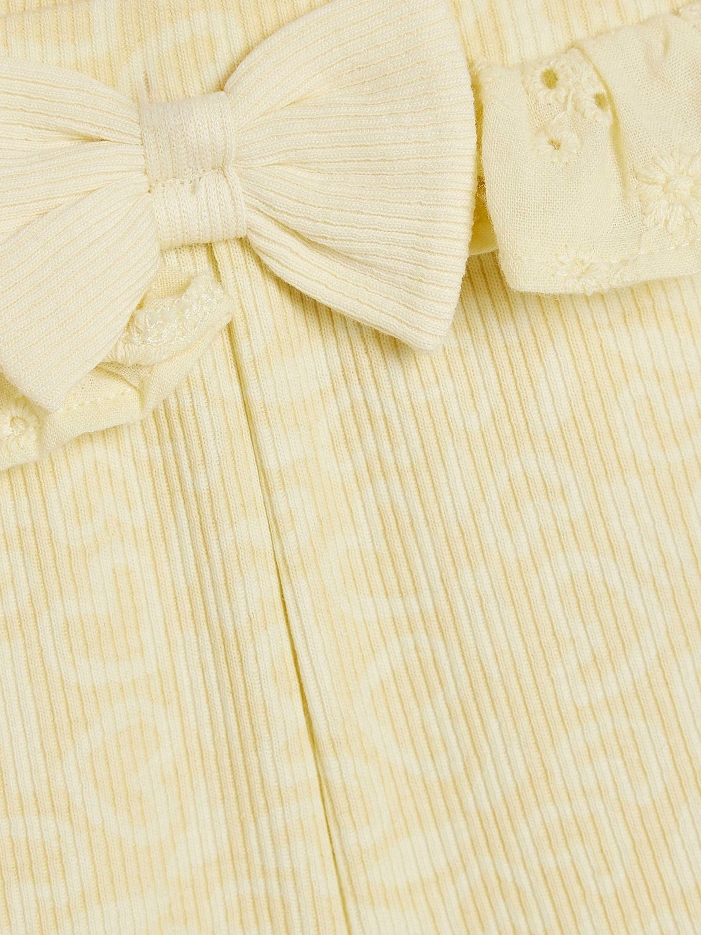 River Island Yellow Little Lovely Bodysuit & Shorts Set image 3