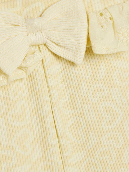 River Island Yellow Little Lovely Bodysuit & Shorts Set image 3