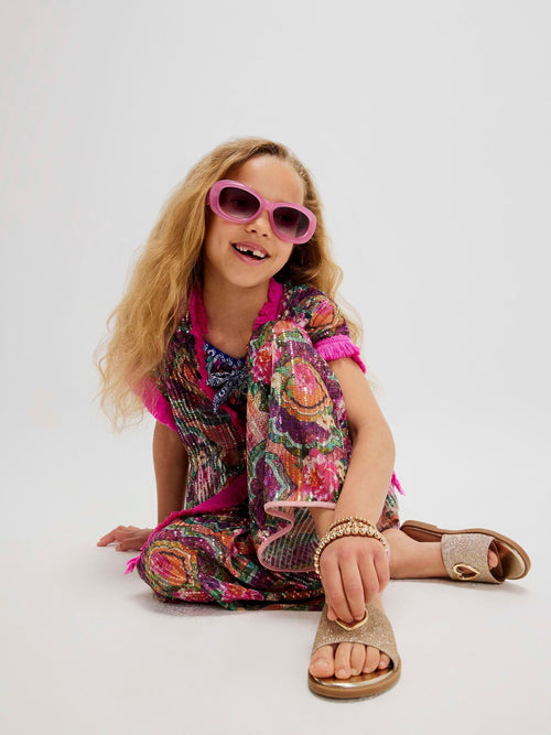 Dsiney Kidz - River Island Purple Del Maar Sequin Trousers image 1