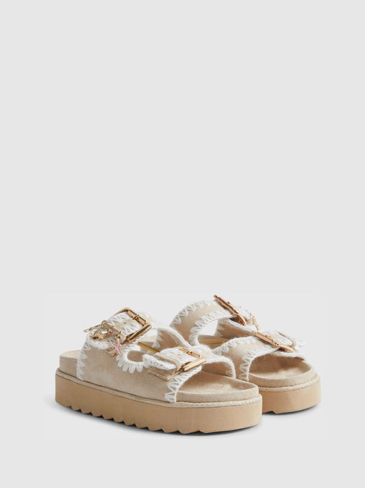 River Island Brown Whipstitch Sandals image 2