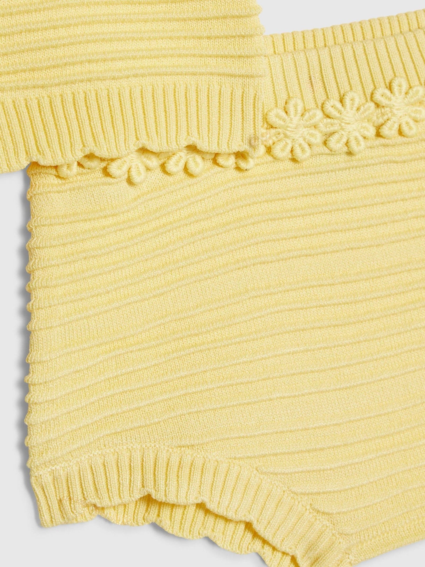 River Island Yellow Daisy Cardigan & Short Set image 4