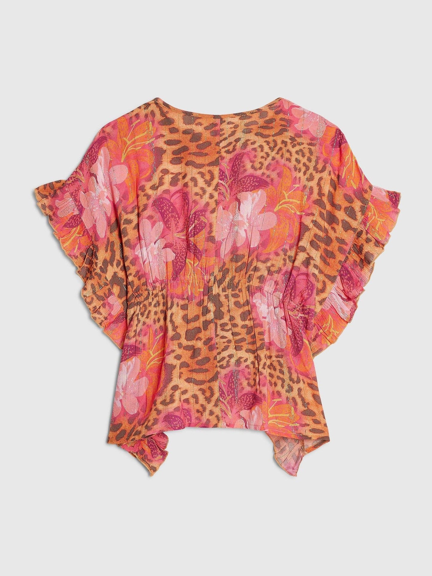 Dsiney Kidz - River Island Pink Floral Leopard Kaftan image 2