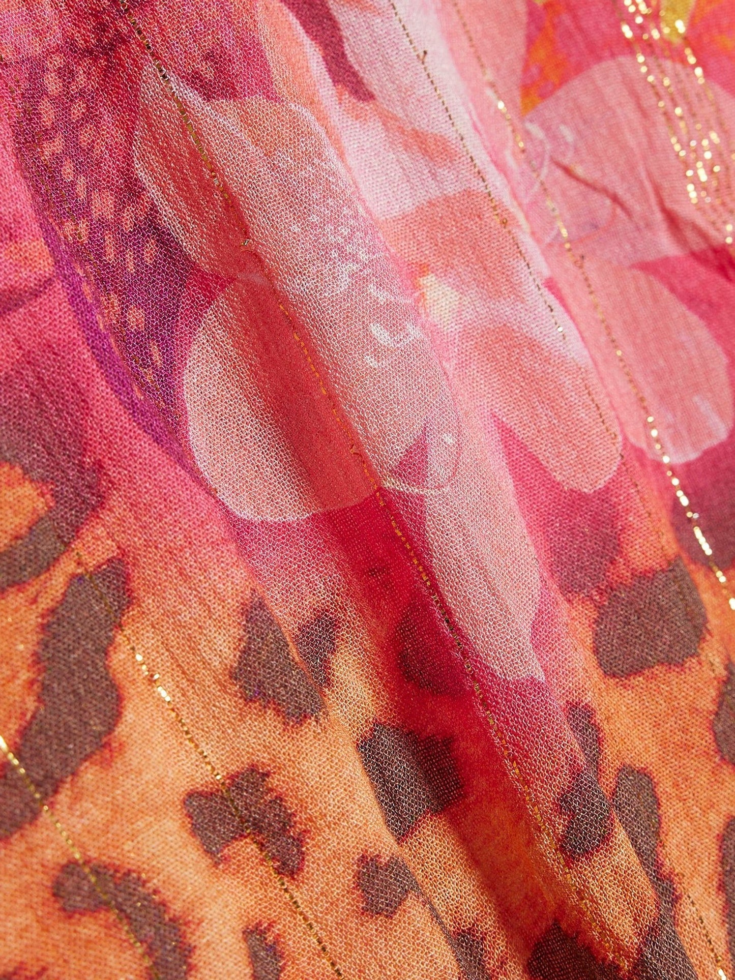 Dsiney Kidz - River Island Pink Floral Leopard Kaftan image 4