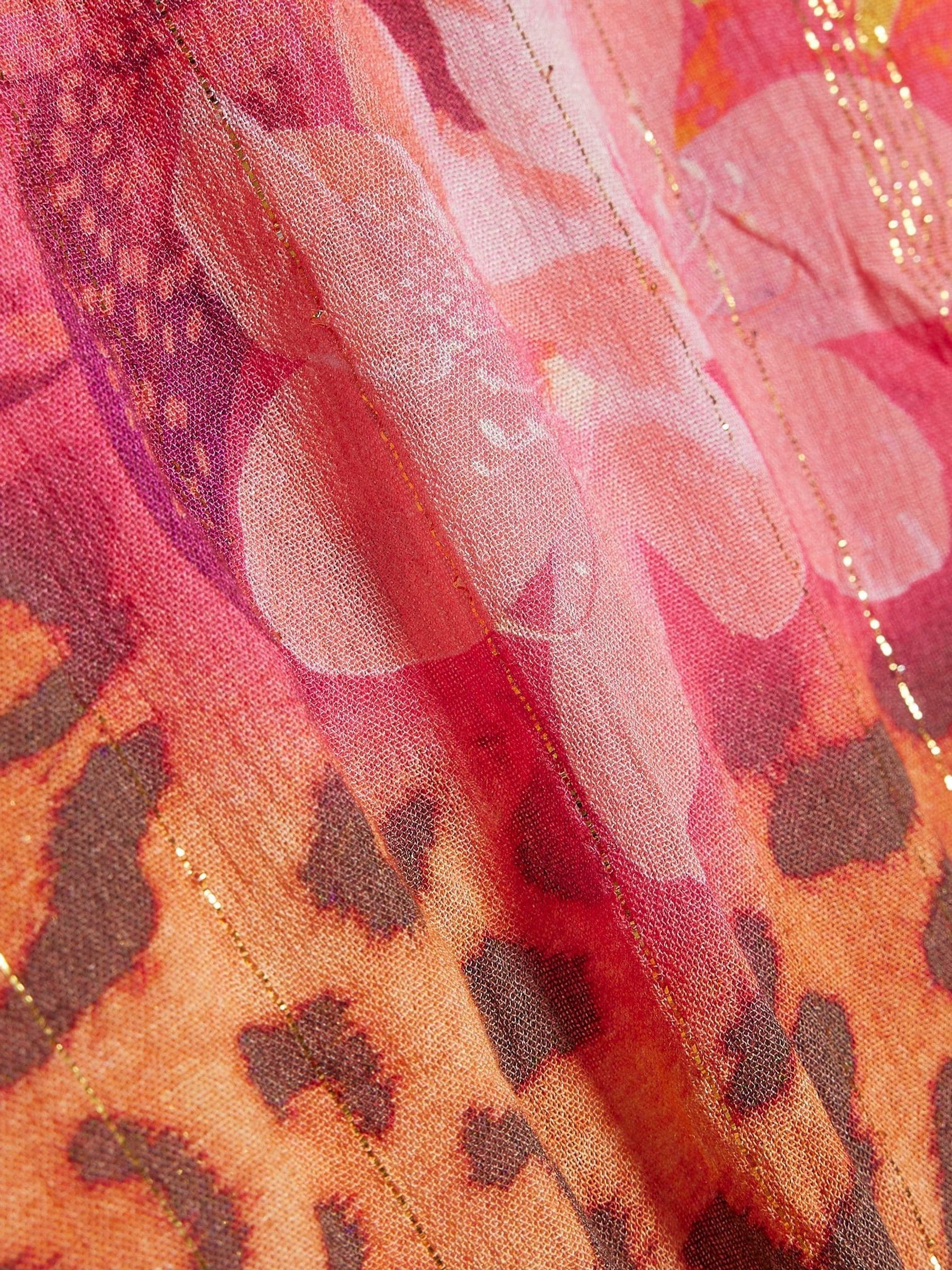 Dsiney Kidz - River Island Pink Floral Leopard Kaftan image 4