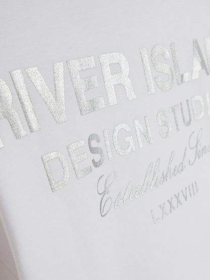 Dsiney Kidz - River Island White River Branded Boyfriend T-Shirt image 3
