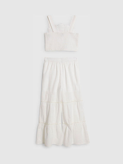 Dsiney Kidz - River Island White Pearl Shell Top & Trousers Set image 2