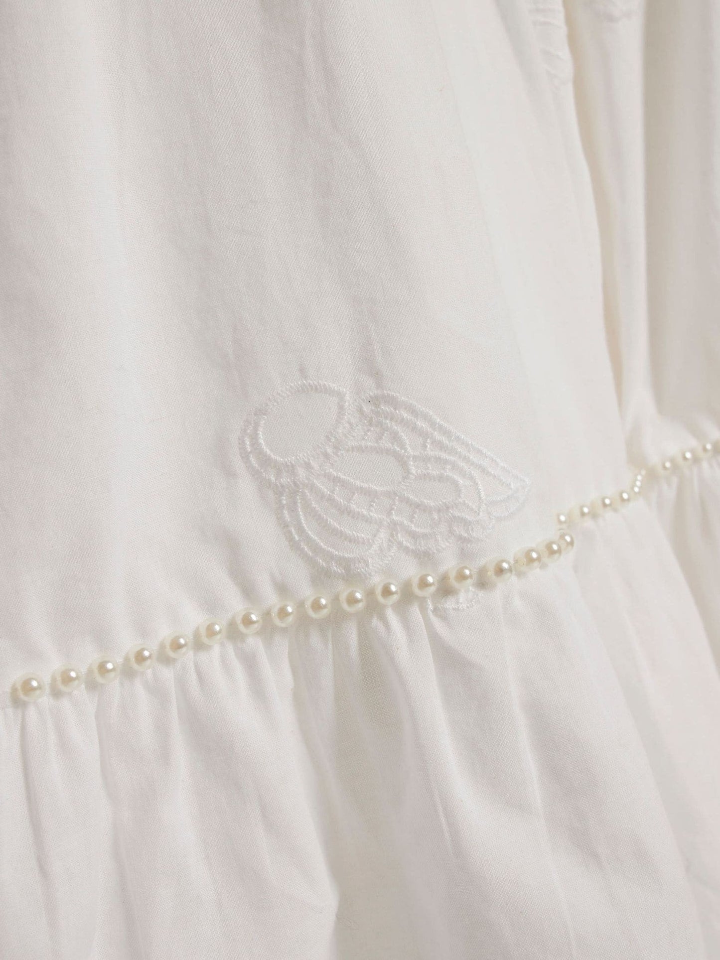 Dsiney Kidz - River Island White Pearl Shell Top & Trousers Set image 4