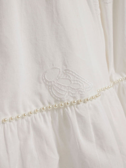 Dsiney Kidz - River Island White Pearl Shell Top & Trousers Set image 4