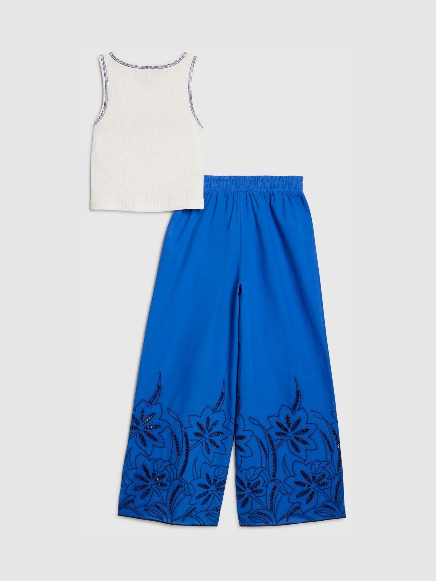 Dsiney Kidz - River Island Blue Amore Tank Top & Trousers Set image 2