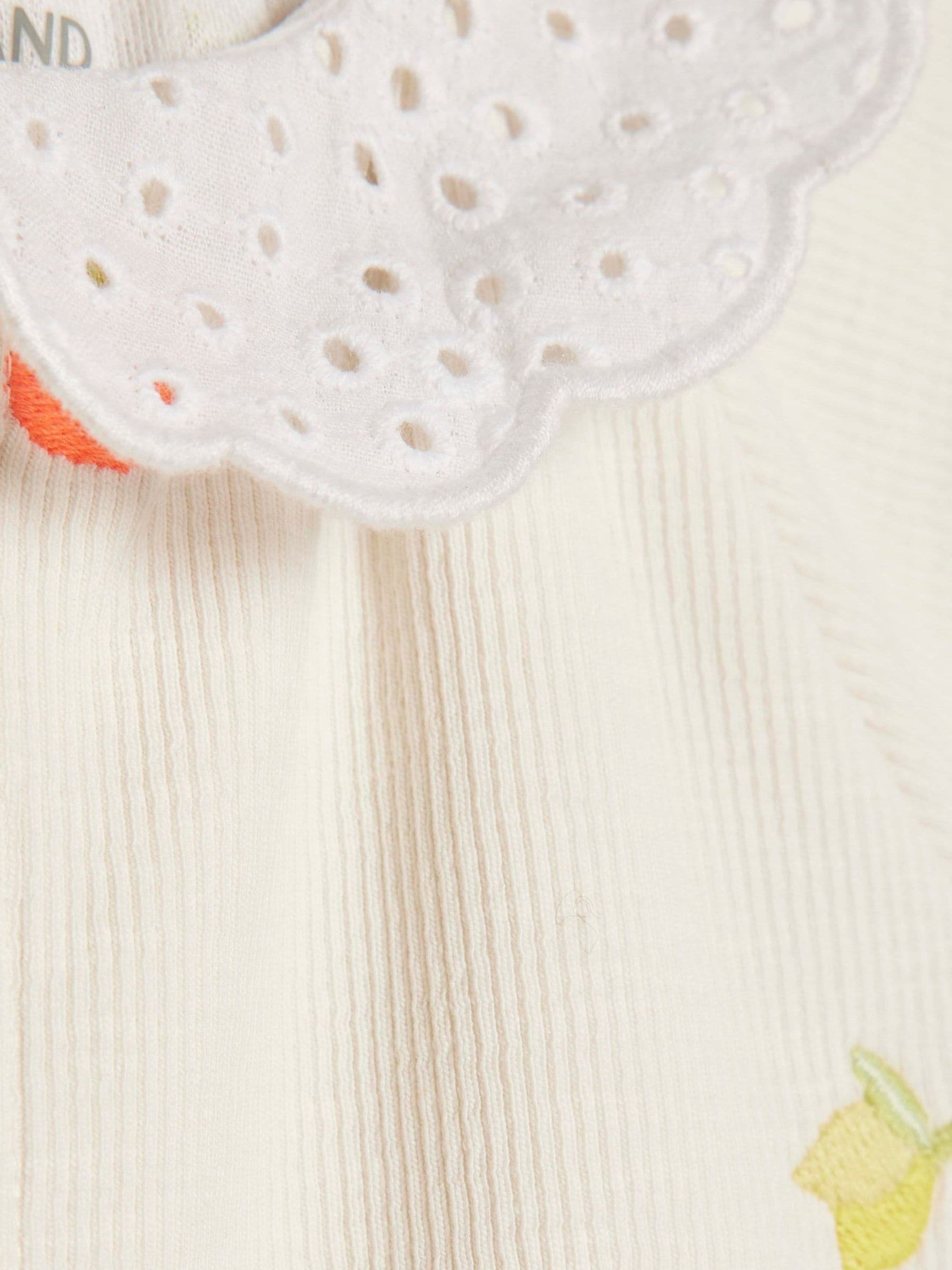 River Island Cream Strawberry Print Collared Romper image 4
