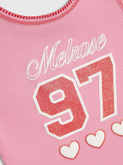 Dsiney Kidz - River Island Pink Number Tanks 2 Pack image 4