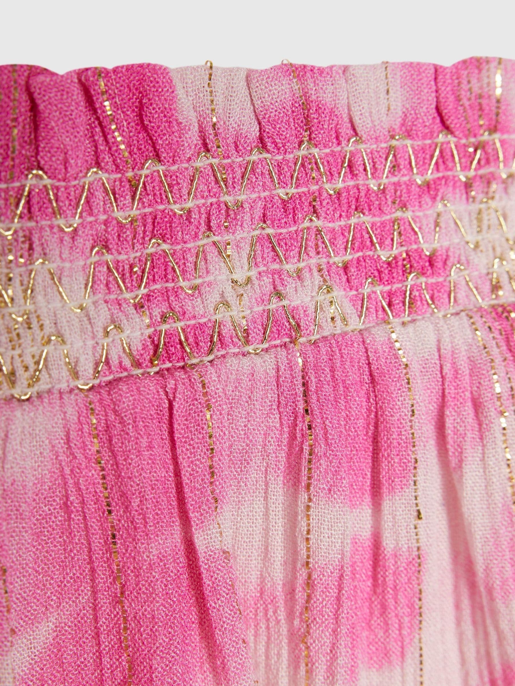 Dsiney Kidz - River Island Pink Tie Dye Shirt & Short  Set image 5