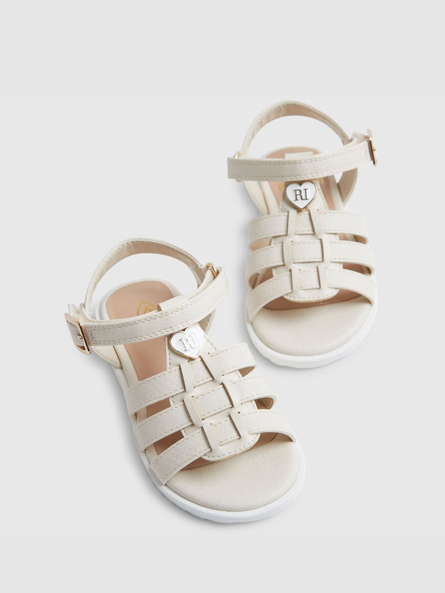 River Island Cream Heart Gladiator Sandals image 4
