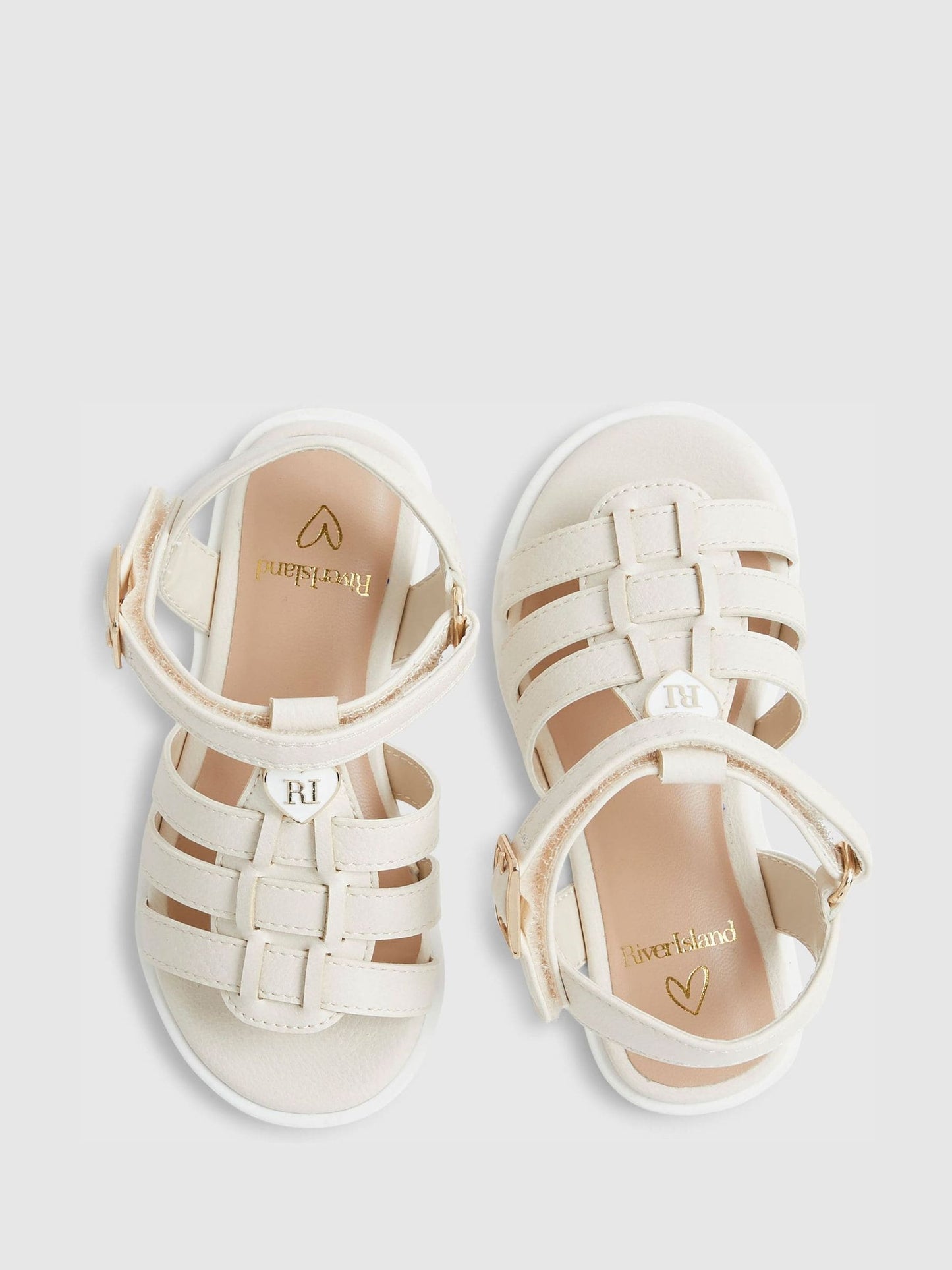 River Island Cream Heart Gladiator Sandals image 5