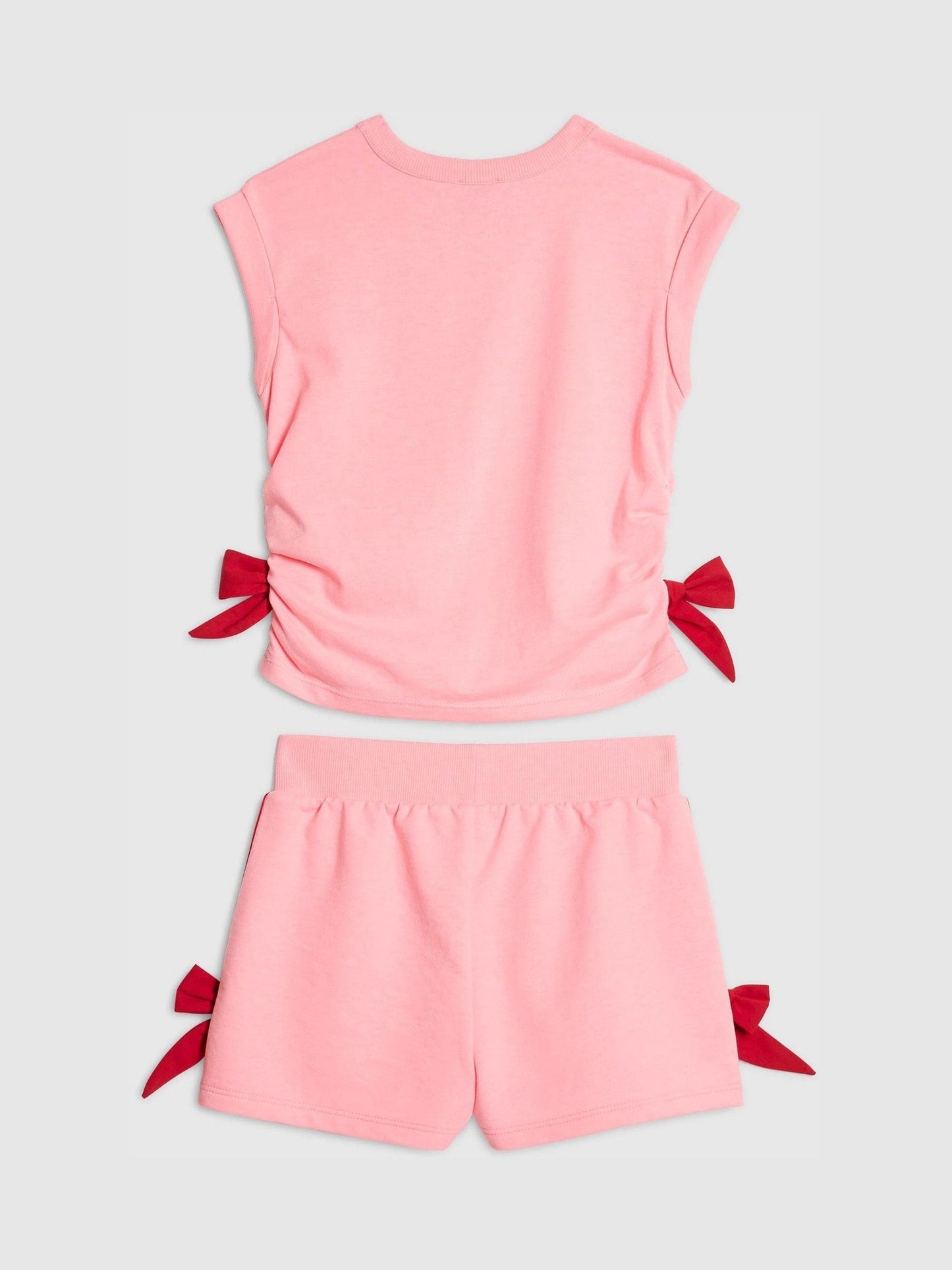 Dsiney Kidz - River Island Pink Bow Top  & Shorts Set image 2