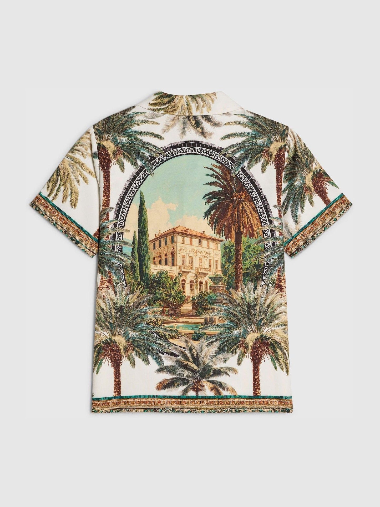 Dsiney Kidz - River Island White Riveria Palm Print Revere Shirt image 4