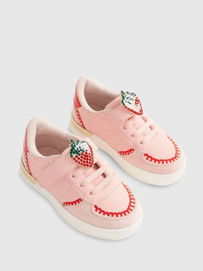 River Island Pink Strawberry Trainers image 3