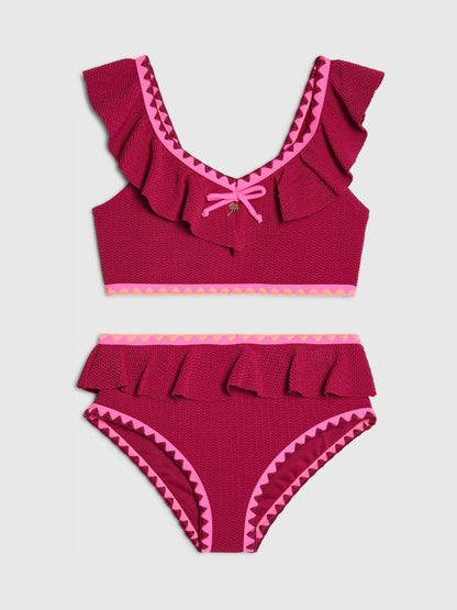 Dsiney Kidz - River Island Red Frill Whipstitch Bikini image 1