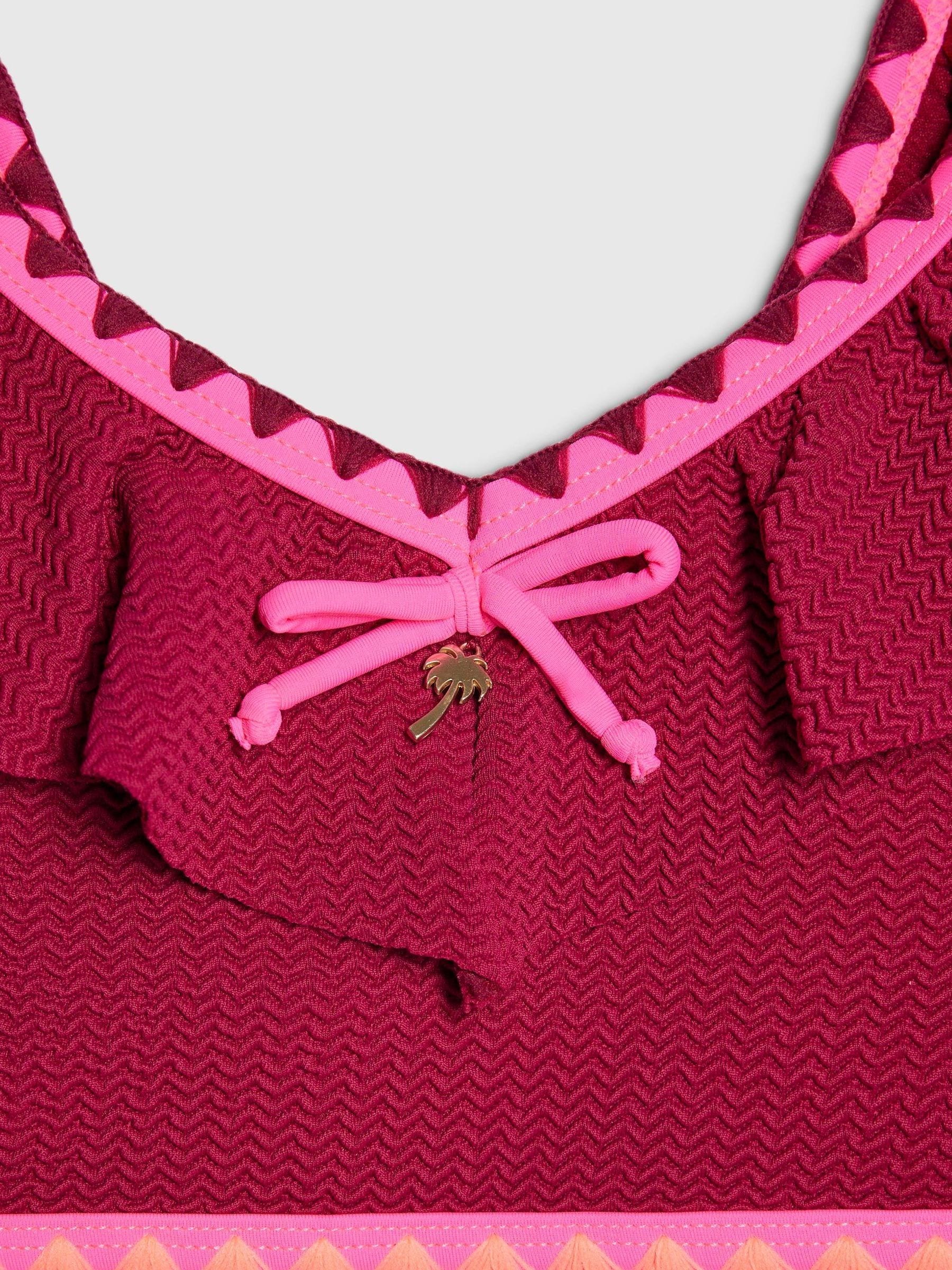 Dsiney Kidz - River Island Red Frill Whipstitch Bikini image 3