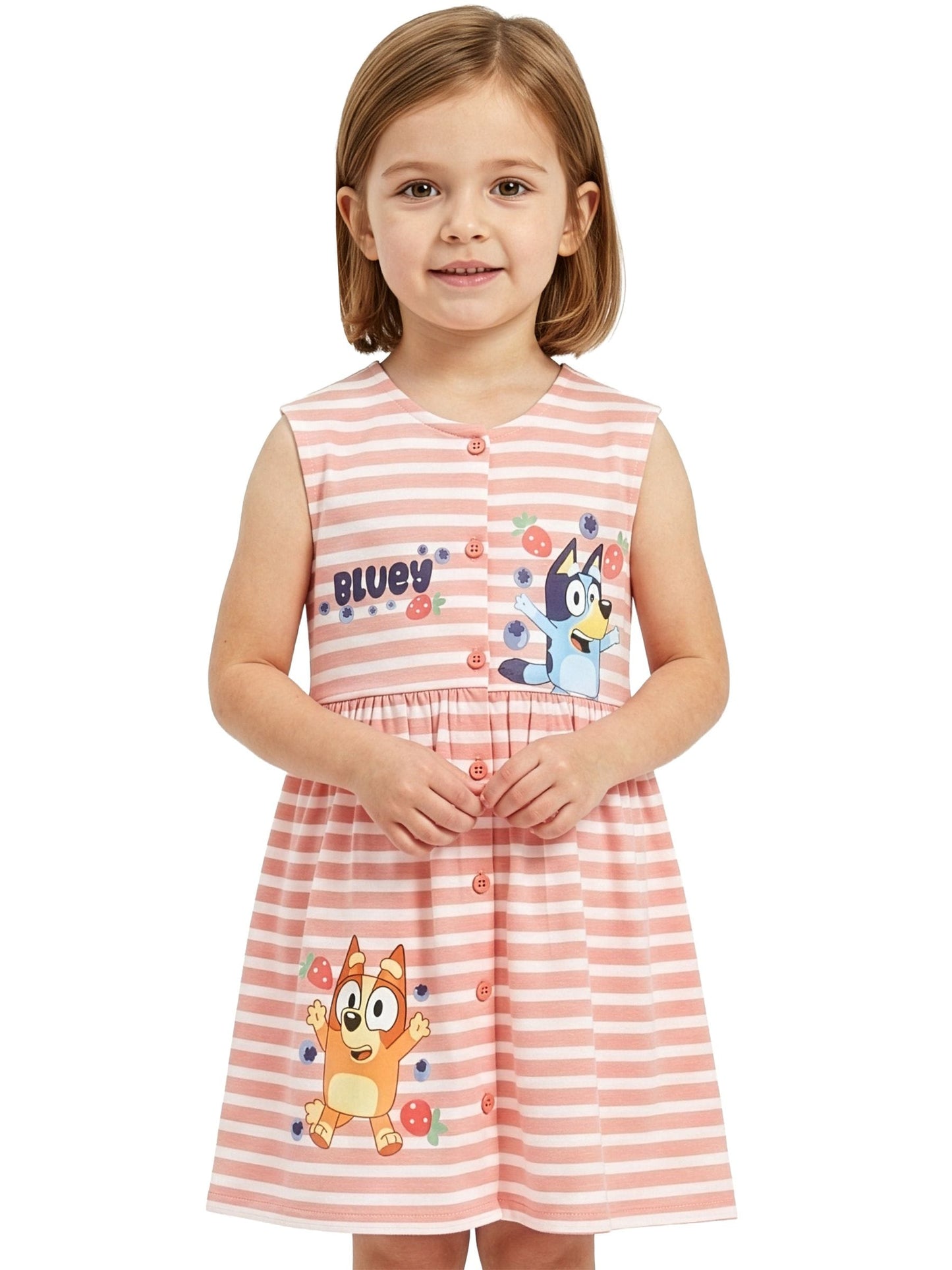 Dsiney Kidz - Character Pink Bluey Short Sleeve Dress image 4