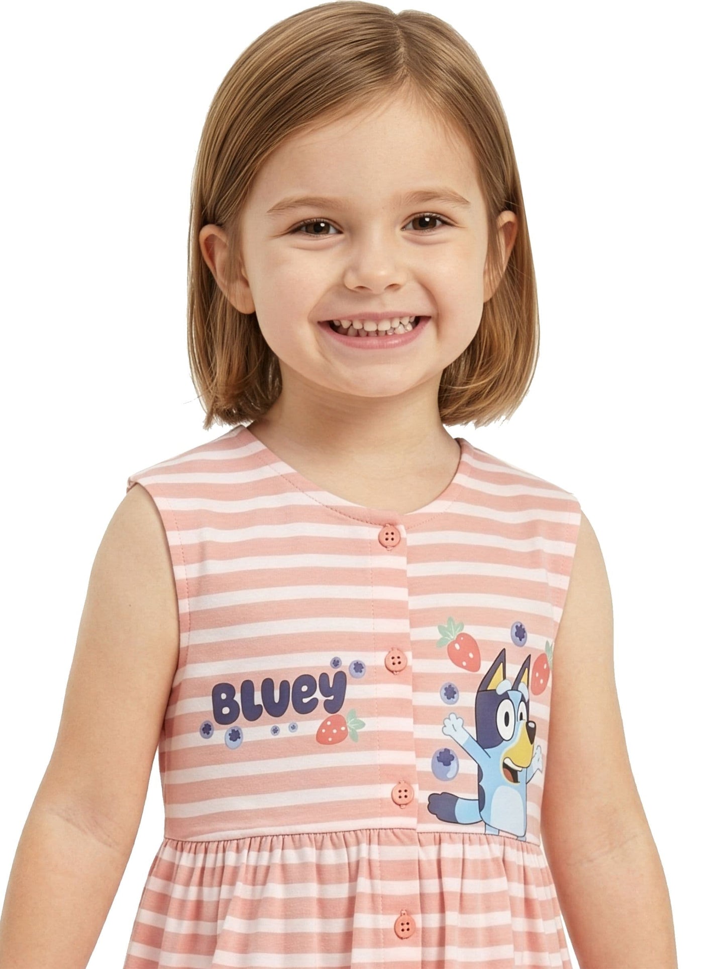 Dsiney Kidz - Character Pink Bluey Short Sleeve Dress image 5