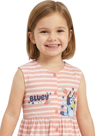 Dsiney Kidz - Character Pink Bluey Short Sleeve Dress image 5
