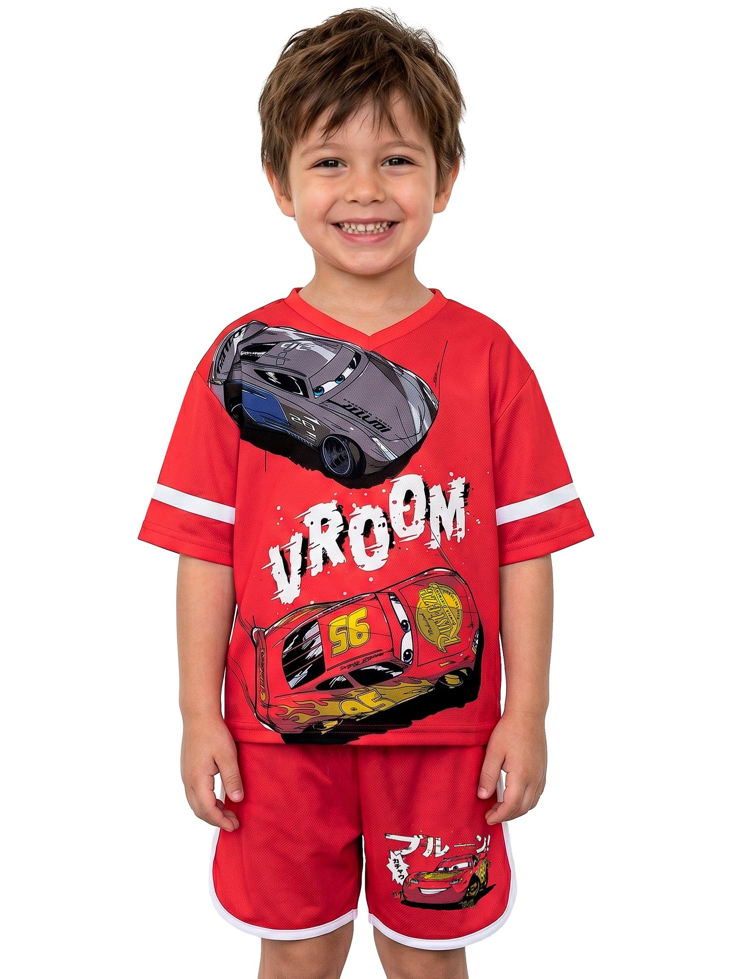 Dsiney Kidz - Character Red Disney Cars T-Shirt And Shorts Set image 2