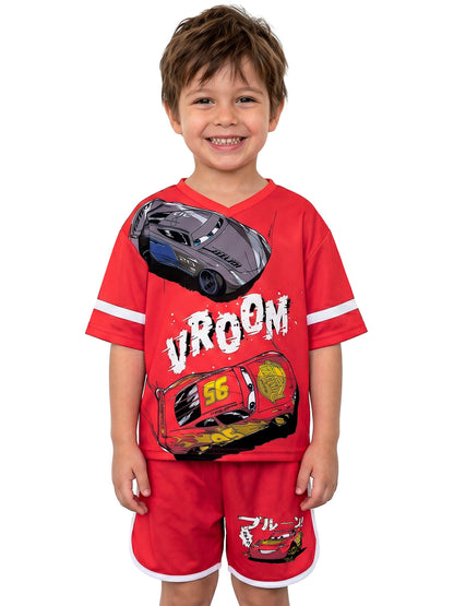 Dsiney Kidz - Character Red Disney Cars T-Shirt And Shorts Set image 2