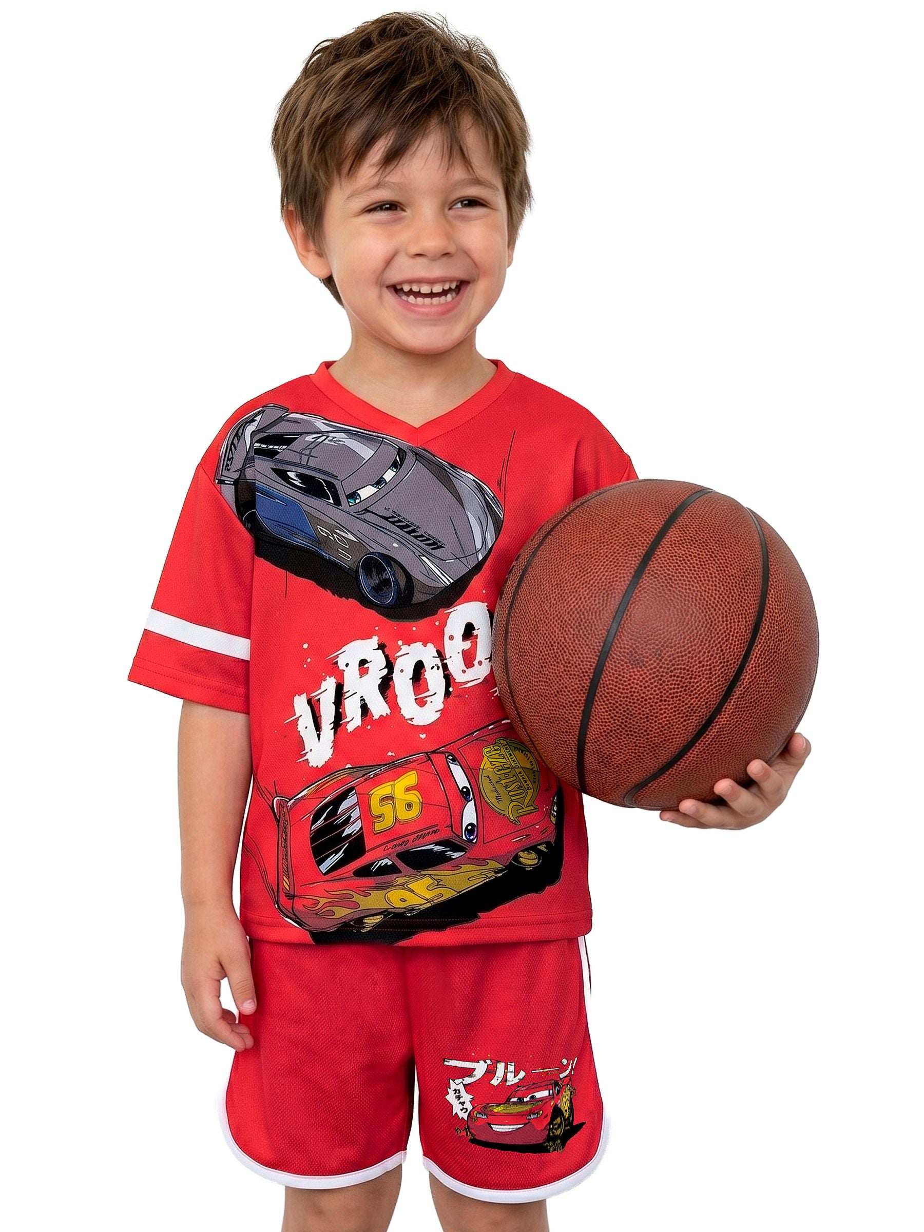 Dsiney Kidz - Character Red Disney Cars T-Shirt And Shorts Set image 6