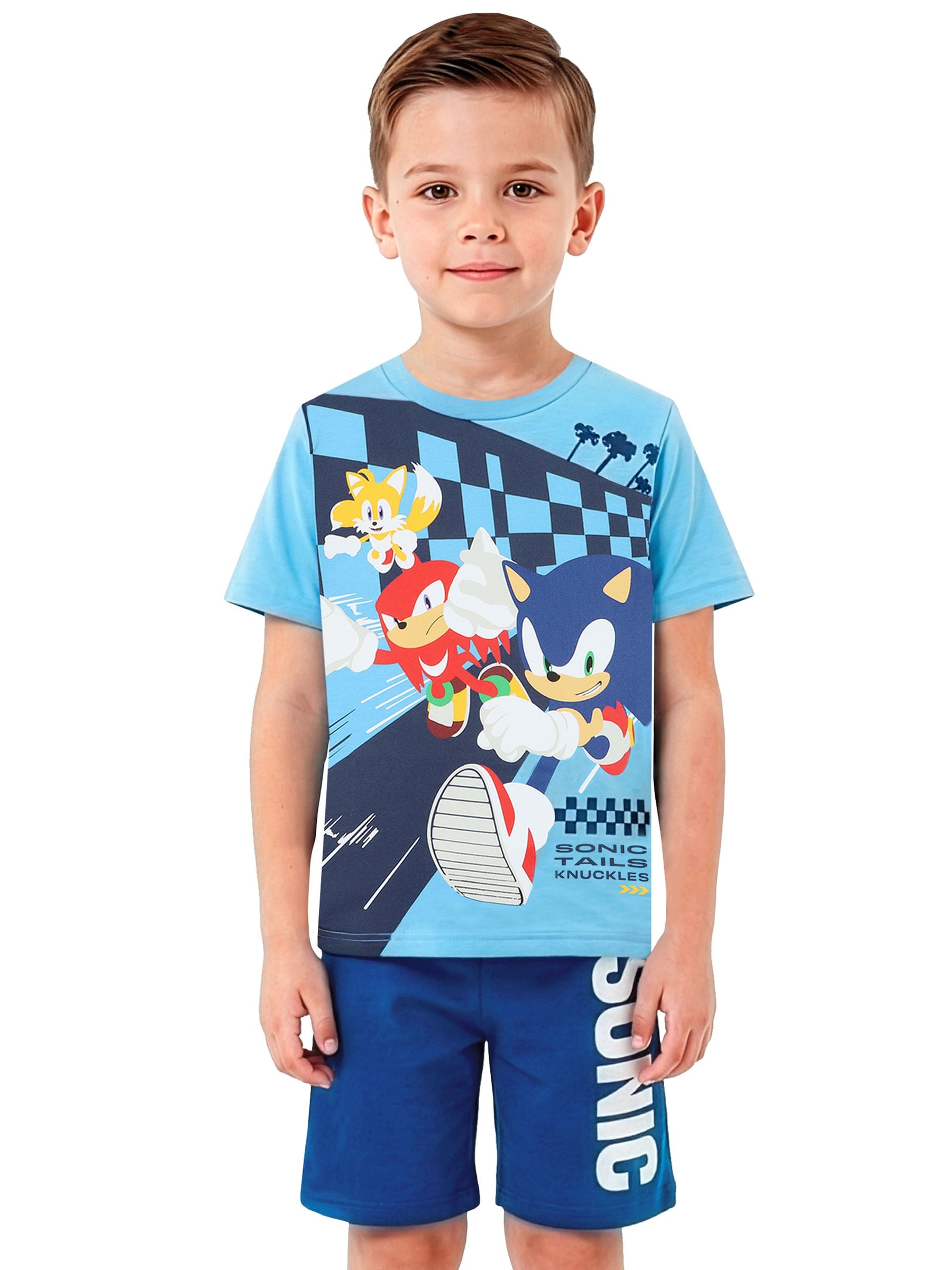 Dsiney Kidz - Character Blue Sonic The Hedgehog Short Pyjamas image 1