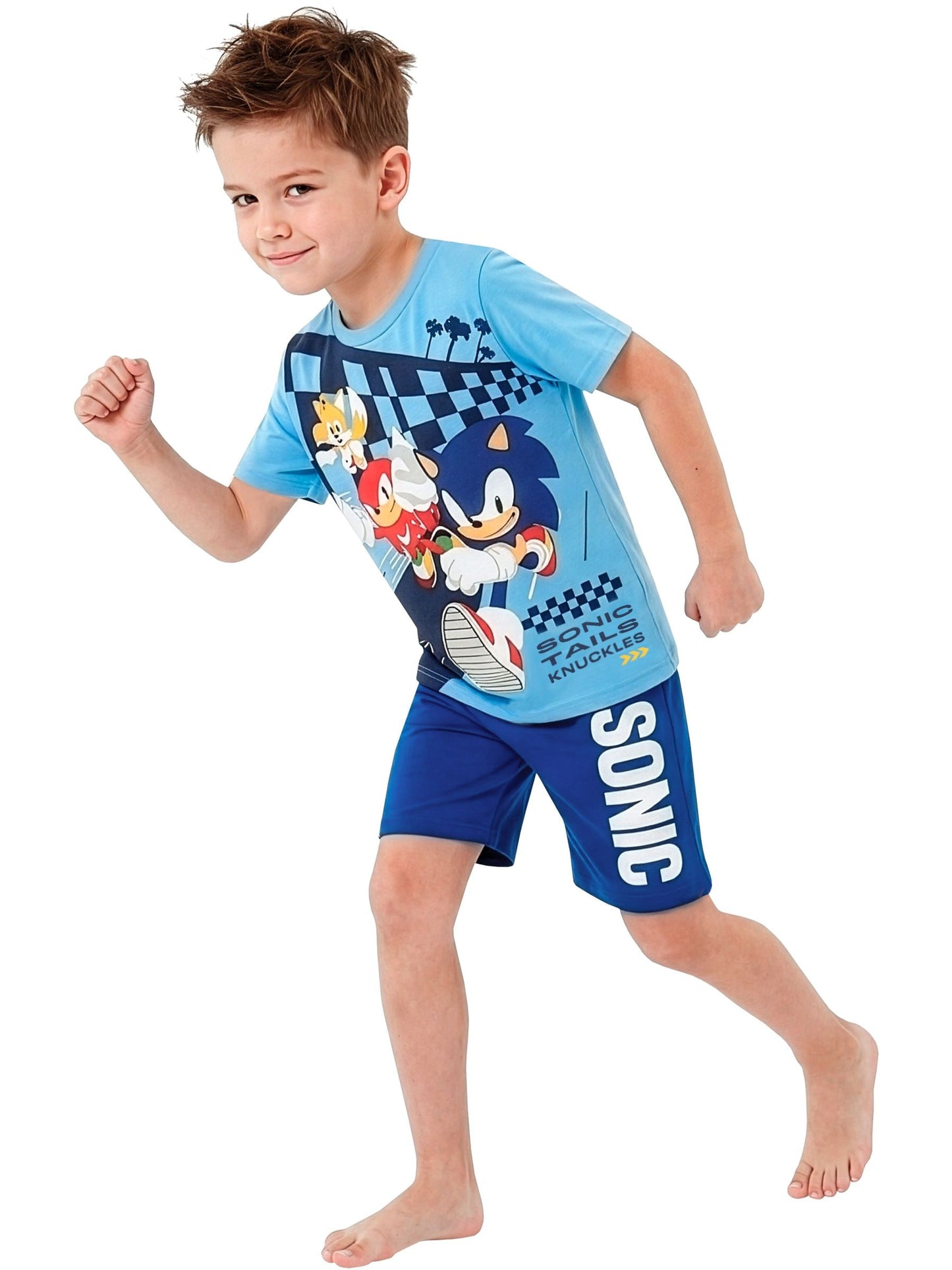 Dsiney Kidz - Character Blue Sonic The Hedgehog Short Pyjamas image 3