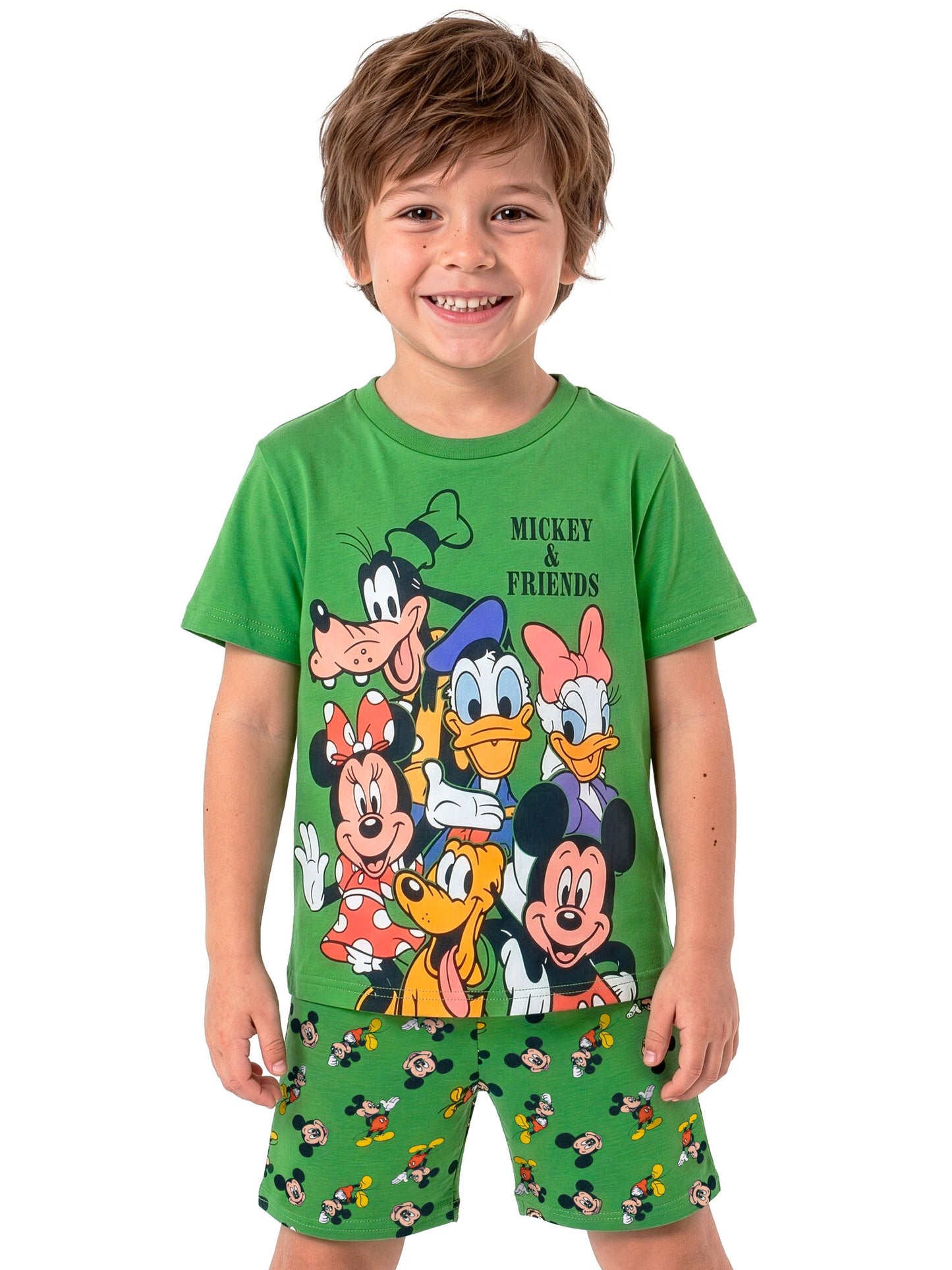 Dsiney Kidz - Character Green Disney Mickey Mouse And Friends Short Pyjamas image 2