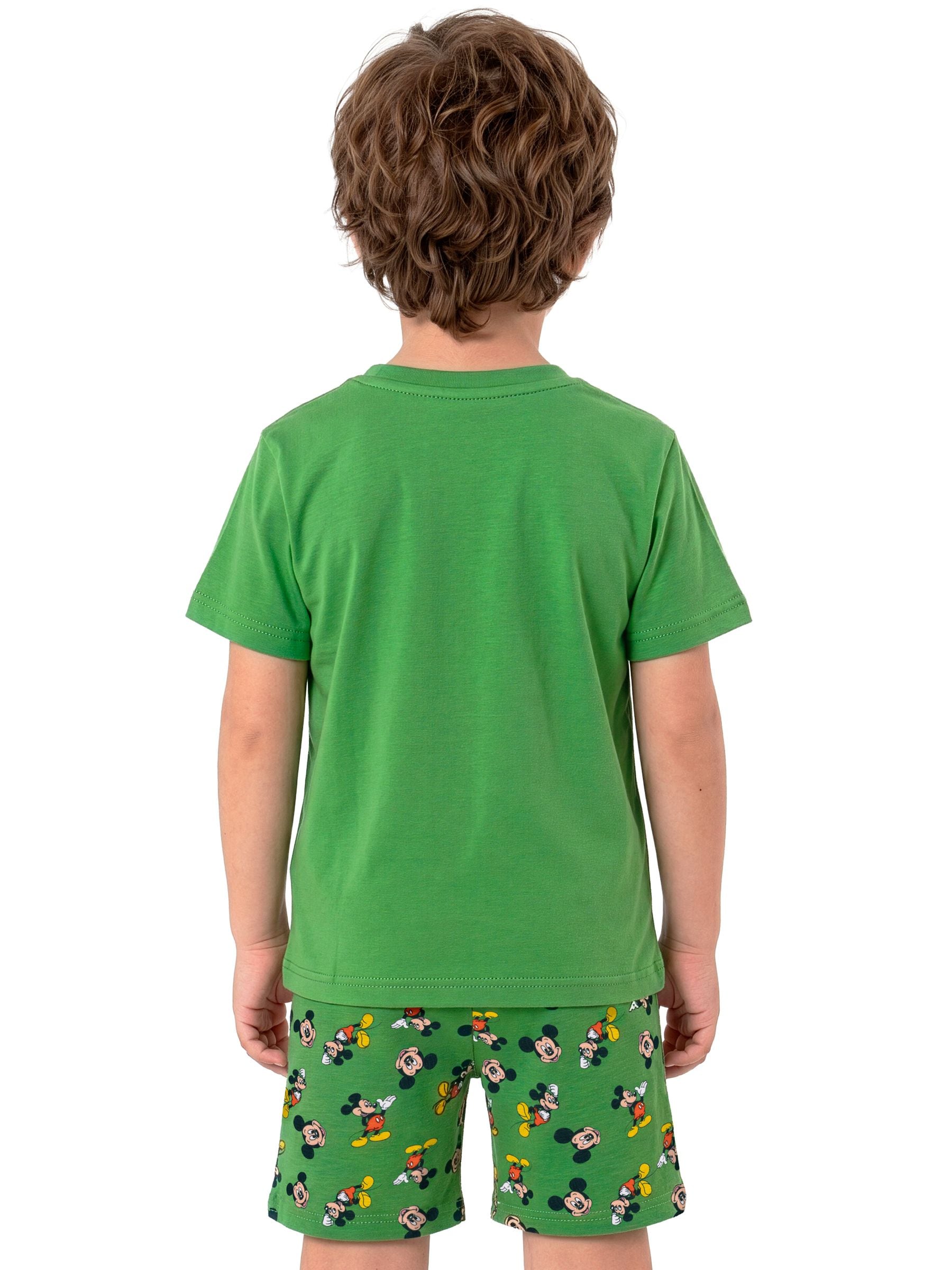 Dsiney Kidz - Character Green Disney Mickey Mouse And Friends Short Pyjamas image 3